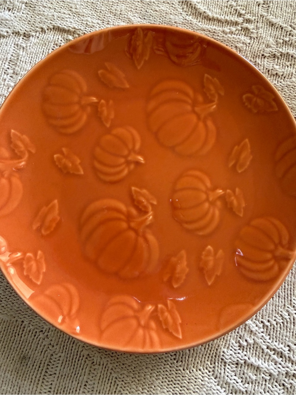 Pumpkin Ceramic Plate Royal Norfolk . dollae three 7.5 inches